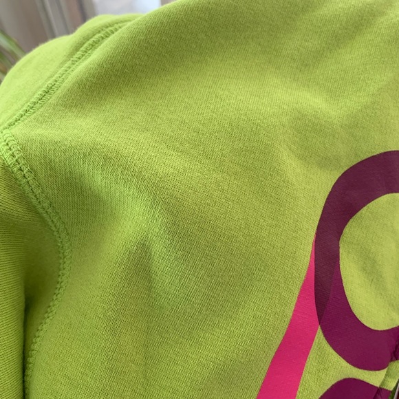 NIKE BRIGHT GREEN ZIP UP HOODIE - Picture 8 of 8